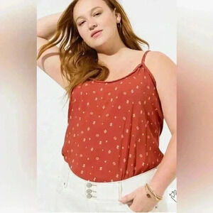 TORRID CHALLIS BRAIDED SLEEVELESS TANK SIZE 0